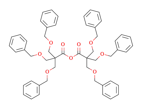 Molecular Structure of 1257583-44-0 (3-(benzyloxy)-2,2-bis(benzyloxymethyl)propanoic anhydride)
