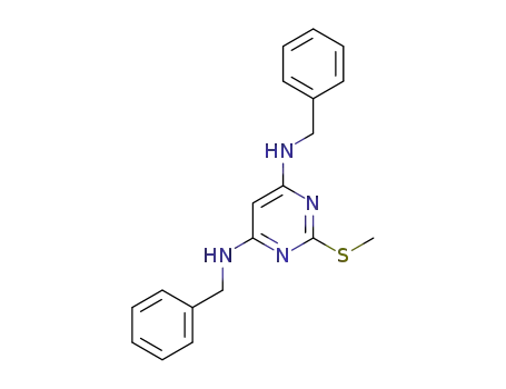 N,N'-dibenzyl-2-(methylsulfanyl)pyrimidine-4,6-diamine