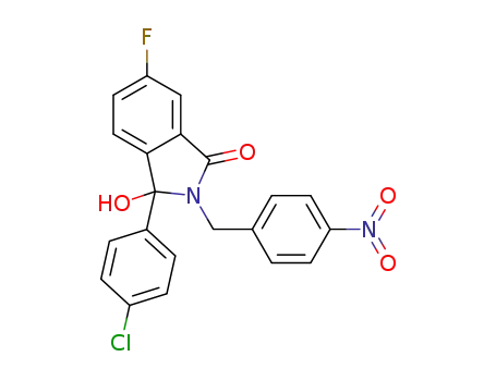 3-(4-chlorophenyl)-6-fluoro-3-hydroxy-2-(4-nitrobenzyl)isoindolin-1-one
