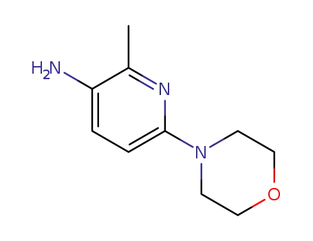Molecular Structure of 221159-08-6 (2-methyl-6-(4-morpholinyl)-3-pyridinamine)