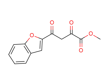 Molecular Structure of 889996-53-6 (methyl 4-(benzofuran-2-yl)-2,4-dioxobutanoate)