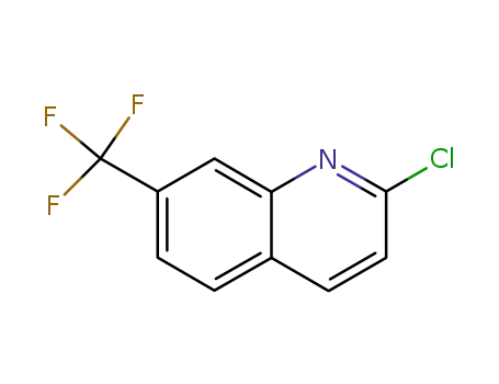 Molecular Structure of 83183-56-6 (2-chloro-7-(trifluoroMethyl) quinoline)