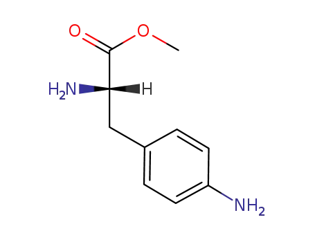 Molecular Structure of 105052-56-0 (L-Phenylalanine, 4-amino-, methyl ester)