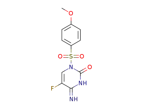 5-fluoro-4-imino-1-((4-methoxyphenyl)sulfonyl)-3,4-dihydropyrimidin-2(1H)-one