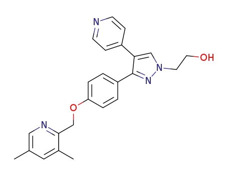 2-[3-[4-(3,5-dimethylpyridin-2-yl)methoxy]phenyl-4-pyridin-4-ylpyrazol-1-yl]ethanol