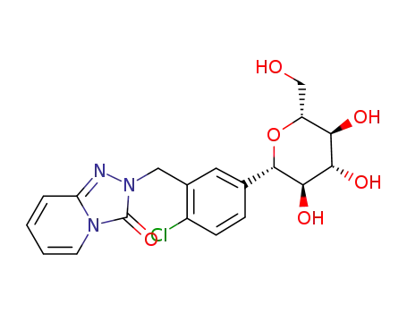 2-(2-chloro-5-((2S,3R,4R,5S,6R)-3,4,5-trihydroxy-6-(hydroxymethyl)tetrahydro-2H-pyran-2-yl)benzyl)-[1,2,4]triazolo[4,3-a]pyridin-3(2H)-one
