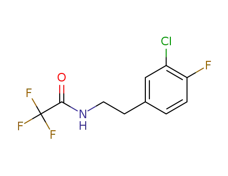 Molecular Structure of 1440519-55-0 (N-[2-(3-chloro-4-fluoro-phenyl)-ethyl]-2,2,2-trifluoro-acetamide)
