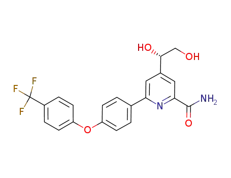 (S)-4-(1,2-dihydroxyethyl)-6-(4-(4-(trifluoromethyl)phenoxy)phenyl)picolinamide