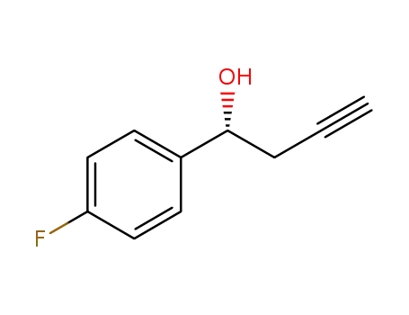 벤젠메탄올, 4-플루오로-알파-2-프로피닐-, (알파R)-(9CI)