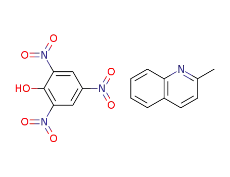 Molecular Structure of 16625-30-2 (2,4,6-trinitrophenol - 2-methylquinoline (1:1))