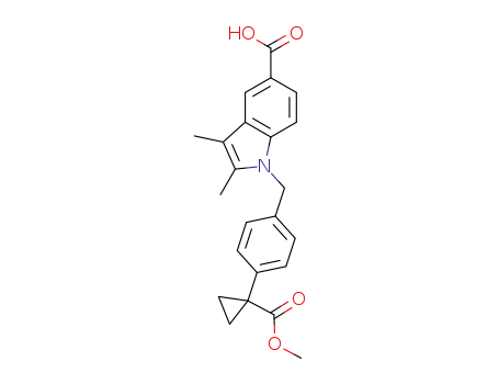 1-(4-(1-(methoxycarbonyl)cyclopropyl)benzyl)-2,3-dimethyl-1H-indole-5-carboxylic acid