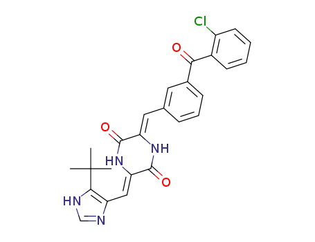 (3Z,6Z)-3-((5-tert-butyl-1H-imidazol-4-yl)methylene)-6-(3-(2-chlorobenzoyl)benzylidene)piperazine-2,5-dione