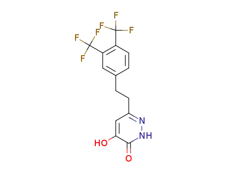 6-{2-[3,4-bis(trifluoromethyl)phenyl]ethyl}-4-hydroxy-2,3-dihydropyridazine-3-one