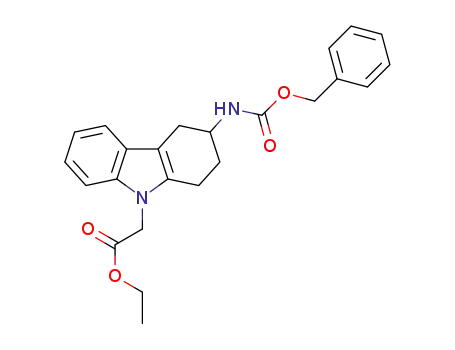 ethyl 2-(3-(((benzyloxy)carbonyl)amino)-3,4-dihydro-1H-carbazol-9(2H)-yl)acetate