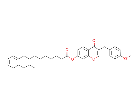 3-(4-methoxybenzyl)-4-oxo-4H-chromen-7-yl (10E,12Z)-linoleate