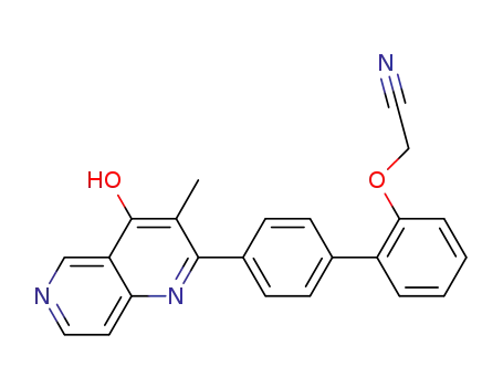 {[4'-(4-hydroxy-3-methyl-1,6-naphthyridin-2-yl)biphenyl-2-yl]oxy}acetonitrile