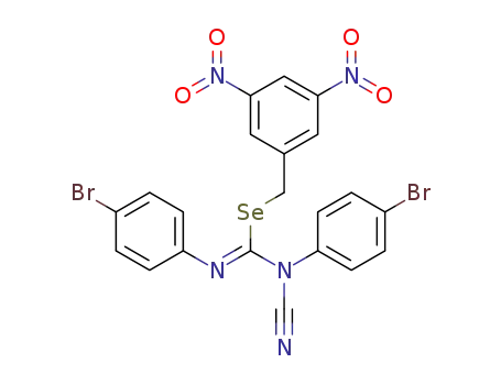 (Z)-Se-(3,5-dinitrobenzyl)-N-cyano-N,N'-di(4-bromophenyl)isoselenourea