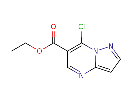 Molecular Structure of 43024-70-0 (Ethyl 7-chloropyrazolo[1,5-a]pyrimidine-6-carboxylate)