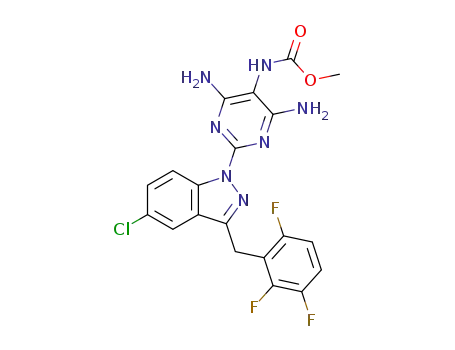 methyl {4,6-diamino-2-[5-chloro-3-(2,3,6-trifluorobenzyl)-1H-indazol-1-yl]pyrimidin-5-yl}carbamate