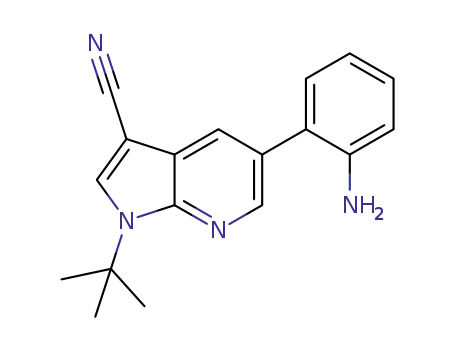5-(2-aminophenyl)-3-cyano-1-tert-butylpyrrolo[2,3-b]pyridine