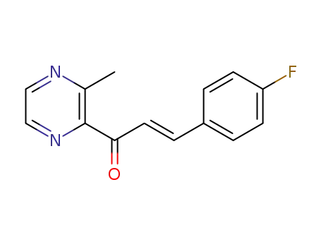 (E)-3-(4-fluorophenyl)-1-(3-methylpyrazine-2-yl)prop-2-en-1-one