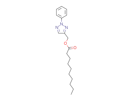 Molecular Structure of 1578191-43-1 ((2-phenyl-2H-1,2,3-triazole-4-yl)methyl decanoate)