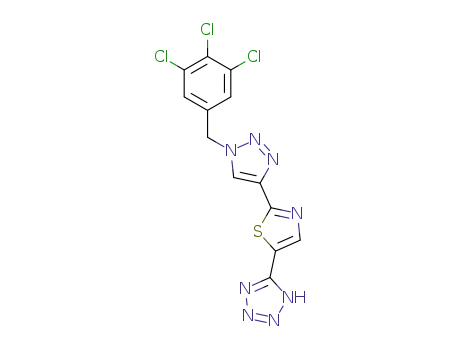 5-{2-[1-(3,4,5-trichlorobenzyl)-1H-1,2,3-triazol-4-yl]-1,3-thiazol-5-yl}-1H-tetrazole