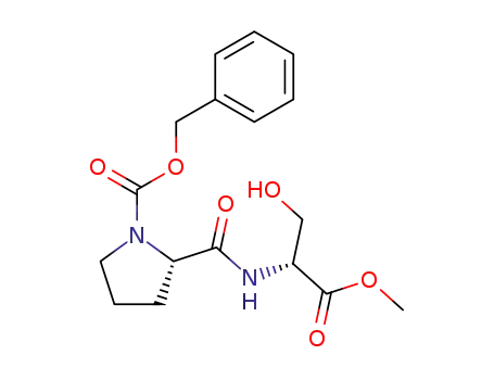 N-<N'-(benzyloxycarbonyl)-(S)-prolyl>-(R)-serine methylester