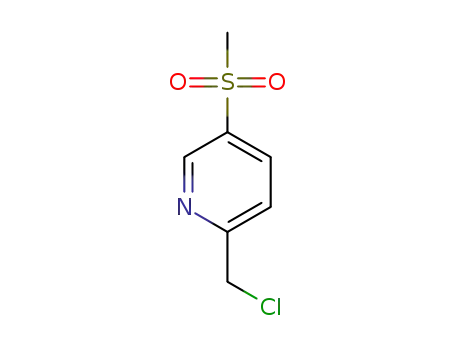 Molecular Structure of 1196151-88-8 (2-(Chloromethyl)-5-(methylsulfonyl)pyridine)