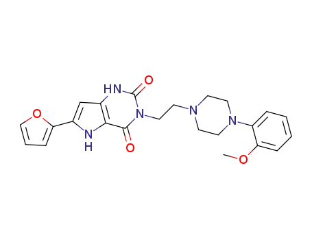 6-(2-furanyl)-3-[2-[4-(2-methoxyphenyl)piperazin-1-yl]ethyl]-1,5-dihydropyrrolo[3,2-d]pyrimidine-2,4-dione