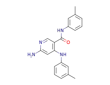 6-amino-N-(3-methylphenyl)-4-[(3-methylphenyl)amino]pyridine-3-carboxamide