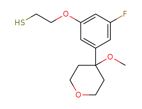 4-(3-fluoro-5-(2-mercaptoethoxy)phenyl)-4-methoxy-3,4,5,6-tetrahydro-2H-pyran
