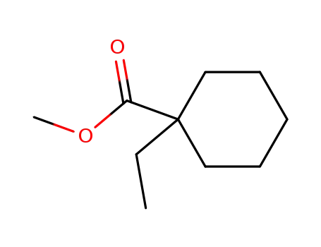 Molecular Structure of 4630-81-3 (Methyl=1-ethyl-1-cyclohexanecarboxylate)
