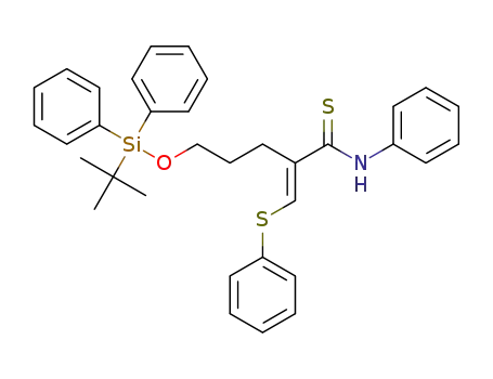 (E)-5-(tert-butyldiphenylsilyloxy)-N-phenyl-2-(phenylthiomethylene)pentanethioamide