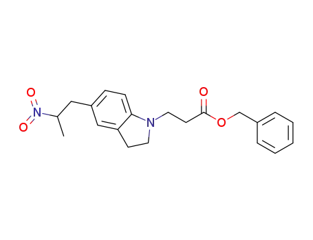 benzyl 3-[5-(2-nitropropyl)-2,3-dihydro-1H-indol-1-yl]propanoate