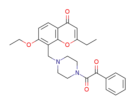 7-ethoxy-2-ethyl-8-((4-(2-oxo-2-phenylacetyl)piperazin-1-yl)methyl)-4H-chromen-4-one