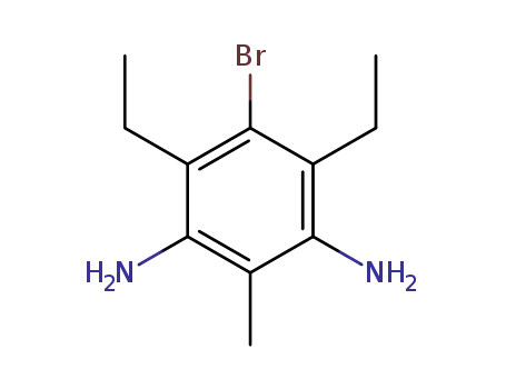 Molecular Structure of 1373248-01-1 (4-bromo-3,5-diethyltoluene-2,6-diamine)