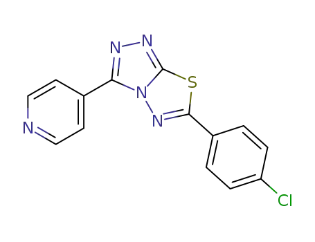 6-(4-chlorophenyl)-3-(4-pyridinyl)[1,2,4]triazolo[3,4-b][1,3,4]thiadiazole