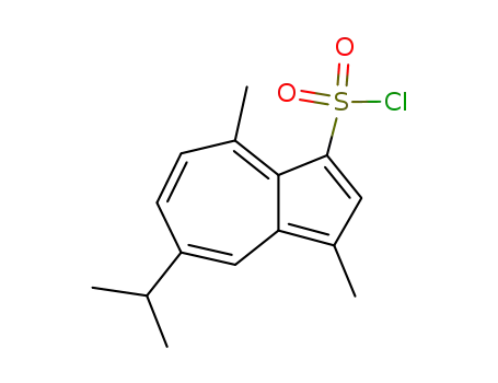 Molecular Structure of 69174-69-2 (5-isopropyl-3,8-dimethyl-azulene-1-sulfonyl chloride)