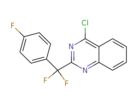 4-chloro-2-(difluoro(4-fluorophenyl)methyl)quinazoline