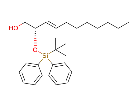 Molecular Structure of 1350928-40-3 ((S,E)-2-(tert-butyldiphenylsilyloxy)undec-3-en-1-ol)