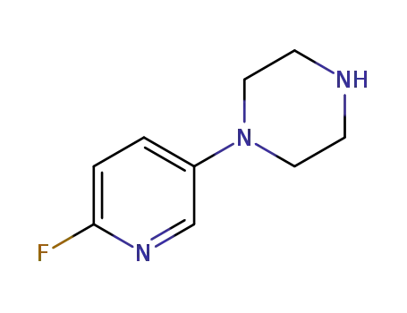 Molecular Structure of 1121610-07-8 (1-(6-fluoropyridin-3-yl)piperazine)