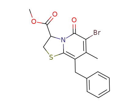 8-benzyl-6-bromo-7-methyl-5-oxo-2,3-dihydro-5H-thiazolo[3,2-a]pyridine-3-carboxylic acid methyl ester