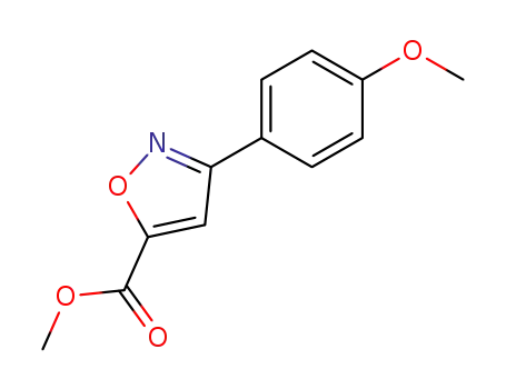 5-Isoxazolecarboxylic acid, 3-(4-methoxyphenyl)-, methyl ester