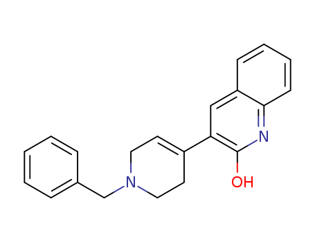 2(1H)-Quinolinone, 3-[1,2,3,6-tetrahydro-1-(phenylmethyl)-4-pyridinyl]-