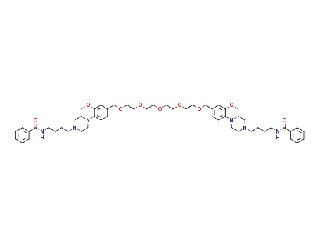 Molecular Structure of 1355460-64-8 (N,N'-[2,5,8,11,14-pentaoxapentadecane-1,15-diylbis[(2-methoxy-4,1-phenylene)piperazine-4,1-diylbutane-4,1-diyl]]dibenzamide)