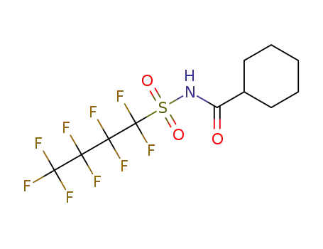 Molecular Structure of 1440968-37-5 (N-((perfluorobutyl)sulfonyl)cyclohexanecarboxamide)
