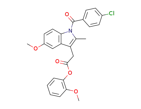 1H-Indole-3-acetic acid, 1-(4-chlorobenzoyl)-5-methoxy-2-methyl-,
2-methoxyphenyl ester