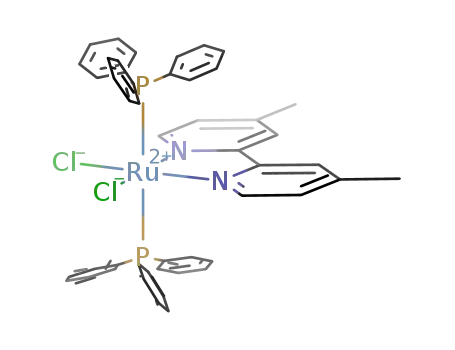 cis-[RuCl<sub>2</sub>(triphenylphospine)<sub>2</sub>(4,4′-methylbipyridine)]