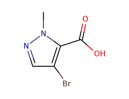 Molecular Structure of 84547-84-2 (4-bromo-1-methylpyrazole-3-carboxy acid)
